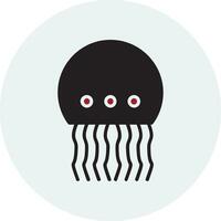 icono de vector de medusas