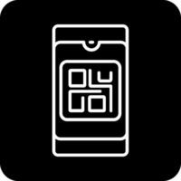 icono de vector de código qr