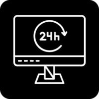 24 Hours Vector Icon