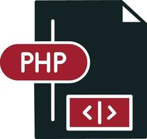 icono de vector de php