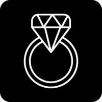 icono de vector de anillo