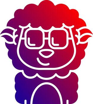 Cool Solid Gradient Icon vector
