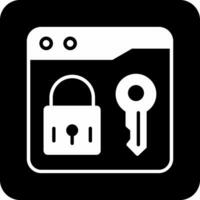 Website Locked Vector Icon