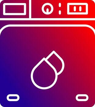Laundry Solid Gradient Icon vector