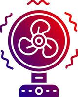 Fan Solid Gradient Icon vector