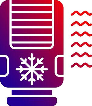 Air conditioner Solid Gradient Icon vector