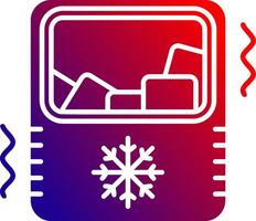 Ice maker Solid Gradient Icon vector