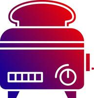 Toaster Solid Gradient Icon vector