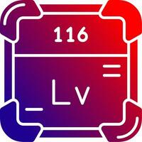 Livermorium Solid Gradient Icon vector