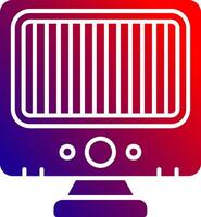 Heater Solid Gradient Icon vector