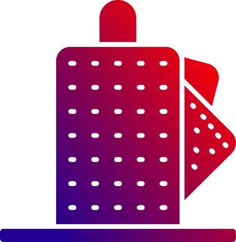 Kitchen Roll Solid Gradient Icon vector