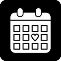 icono de vector de calendario