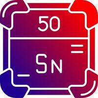 Tin Solid Gradient Icon vector