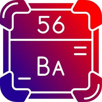 bario sólido degradado icono vector