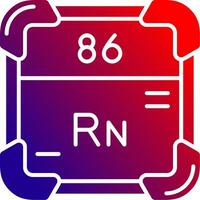 Radon Solid Gradient Icon vector