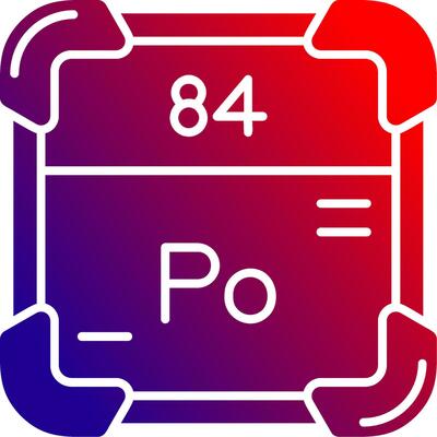 Polonium Solid Gradient Icon