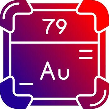 Gold Solid Gradient Icon vector