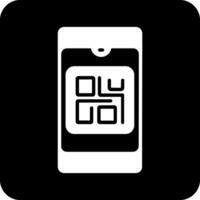 icono de vector de código qr