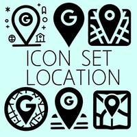 Set icon of pin location vector