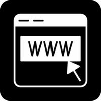 icono de vector de sitio web