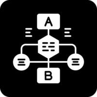 icono de vector de diagrama de flujo