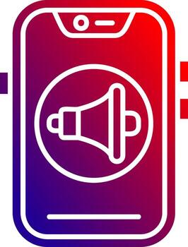 Sound Solid Gradient Icon vector