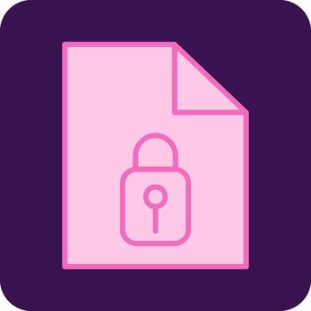 icono de vector de seguridad de datos