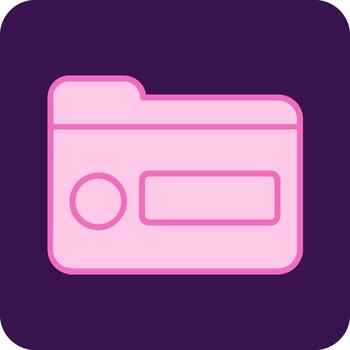 icono de vector de carpeta