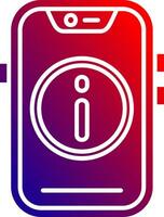 Info Solid Gradient Icon vector