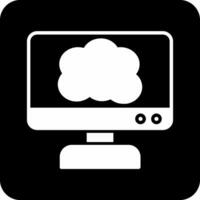 icono de vector de computación en la nube