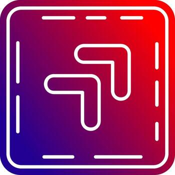 Chevron Solid Gradient Icon vector