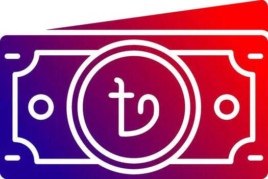 Taka Solid Gradient Icon vector