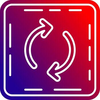 Loop Solid Gradient Icon vector