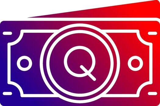 quetzal sólido degradado icono vector