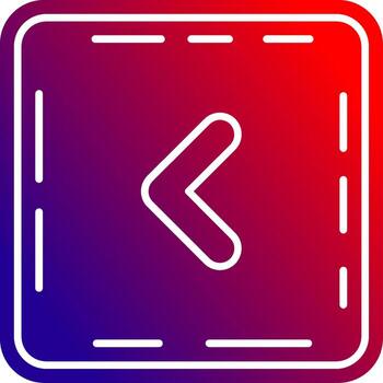 cheurón sólido degradado icono vector