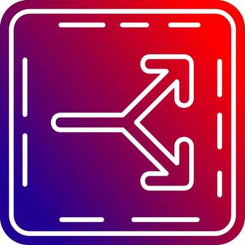 Split Solid Gradient Icon vector