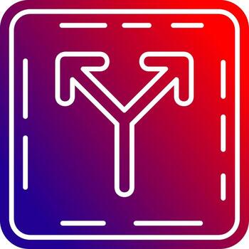 Split Solid Gradient Icon vector