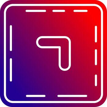 cheurón sólido degradado icono vector