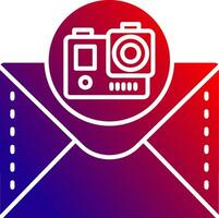 Camera Solid Gradient Icon vector