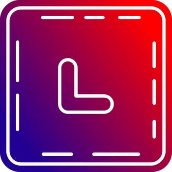 cheurón sólido degradado icono vector