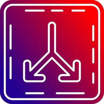 Split Solid Gradient Icon vector