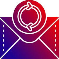 Recycle Solid Gradient Icon vector