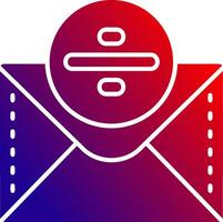 Divide Solid Gradient Icon vector