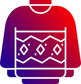 Sweater Solid Gradient Icon vector
