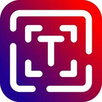 Edit text Solid Gradient Icon vector