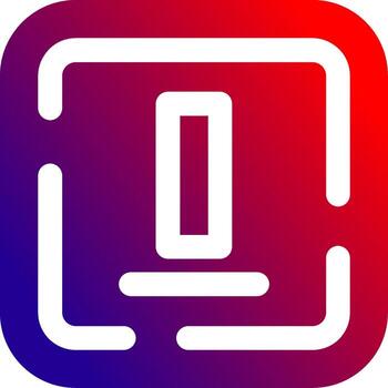 fondo alineación sólido degradado icono vector