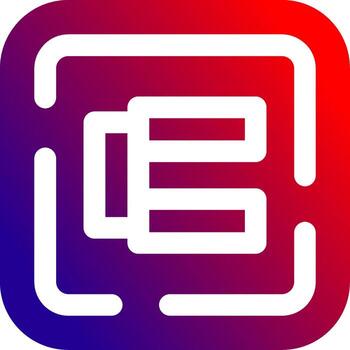 ajustable sólido degradado icono vector