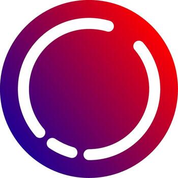 Circle Solid Gradient Icon vector