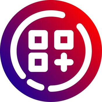 Menu Solid Gradient Icon vector