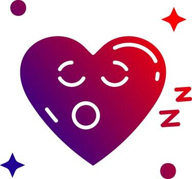 Sleep Solid Gradient Icon vector